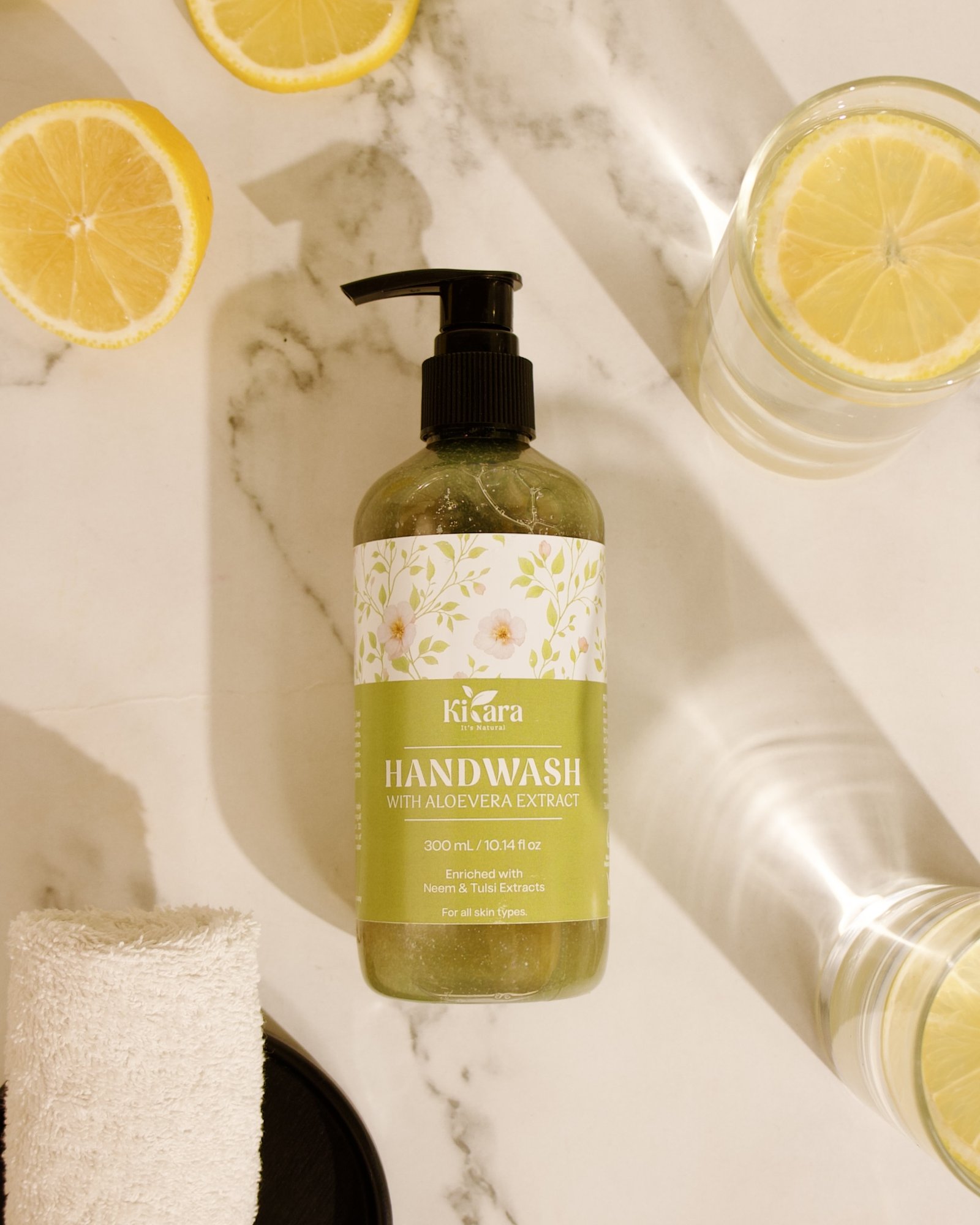 Kiyara Handwash with Aloe Vera, Neem and Tulsi extracts