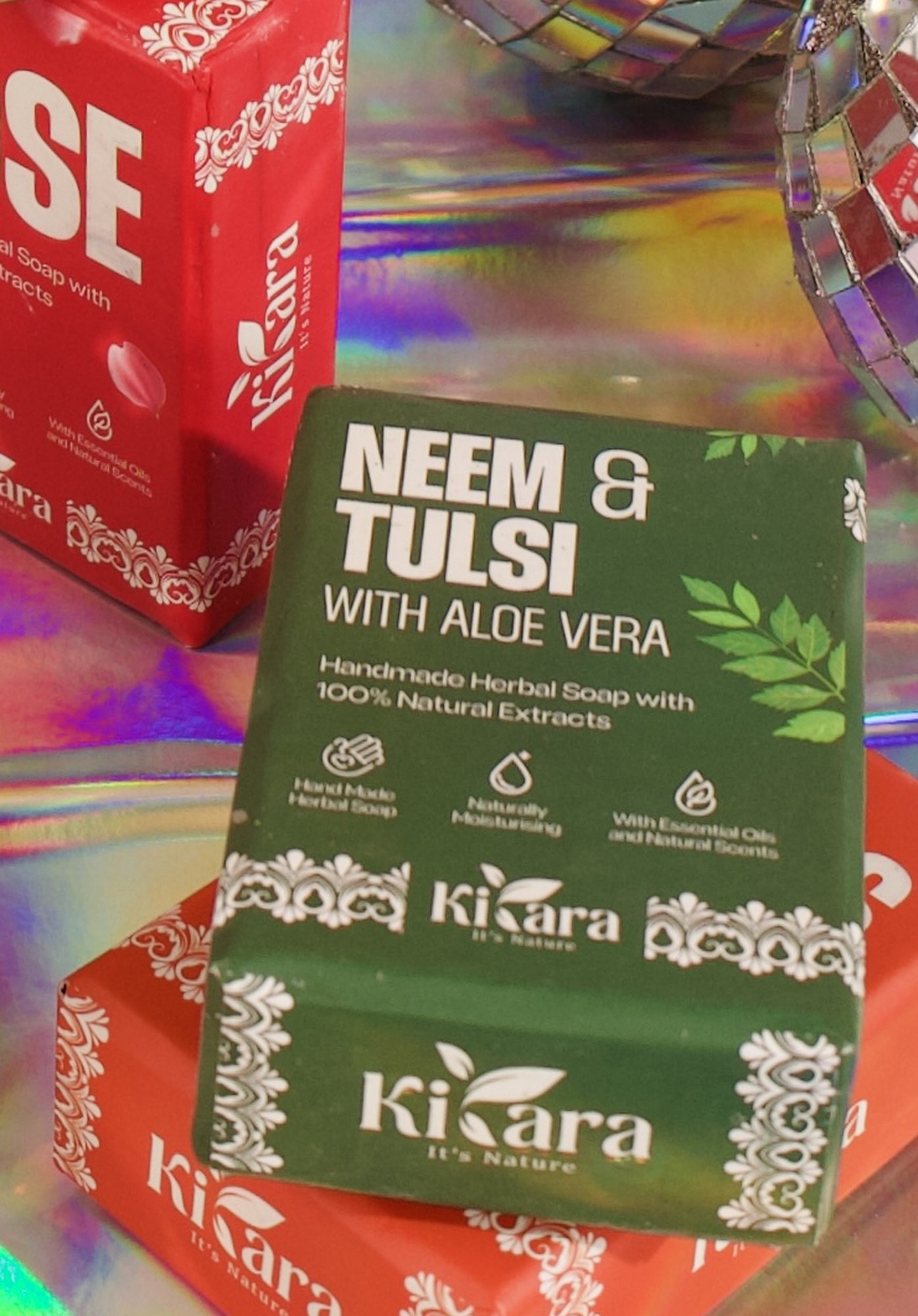 Kiyara Neem and Tulsi Soap Bar packaging