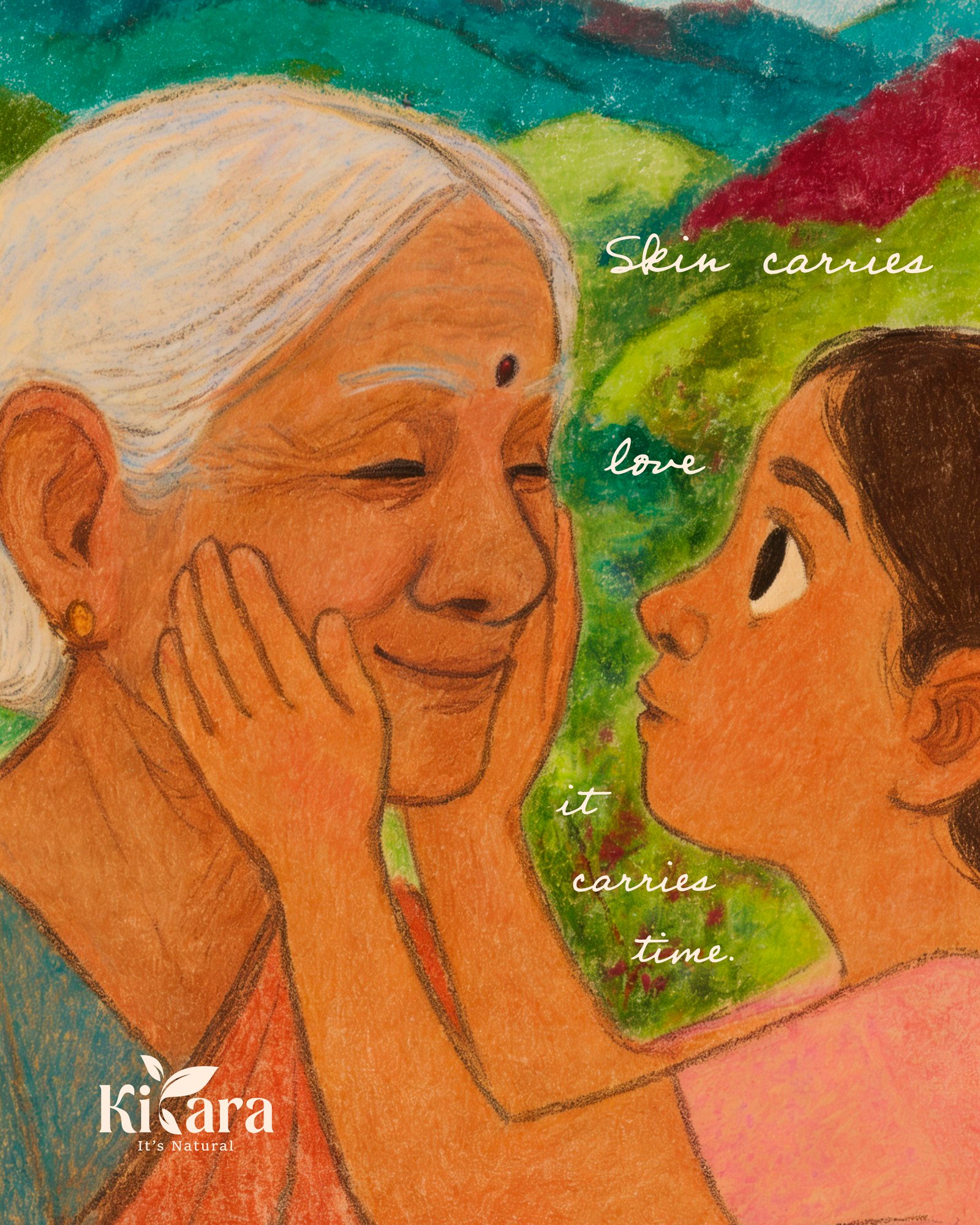 Illustration of care shared across generations